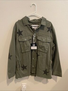 pistola Olive Green Star Utility Shirt Jacket